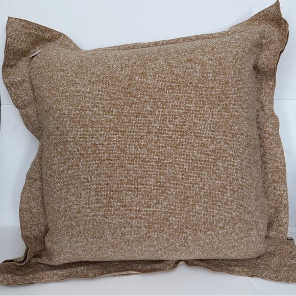 NWT!Oversized Heather Square Throw Pillow Dark Tan/Cream Threshold Studio McGee - Picture 7 of 7